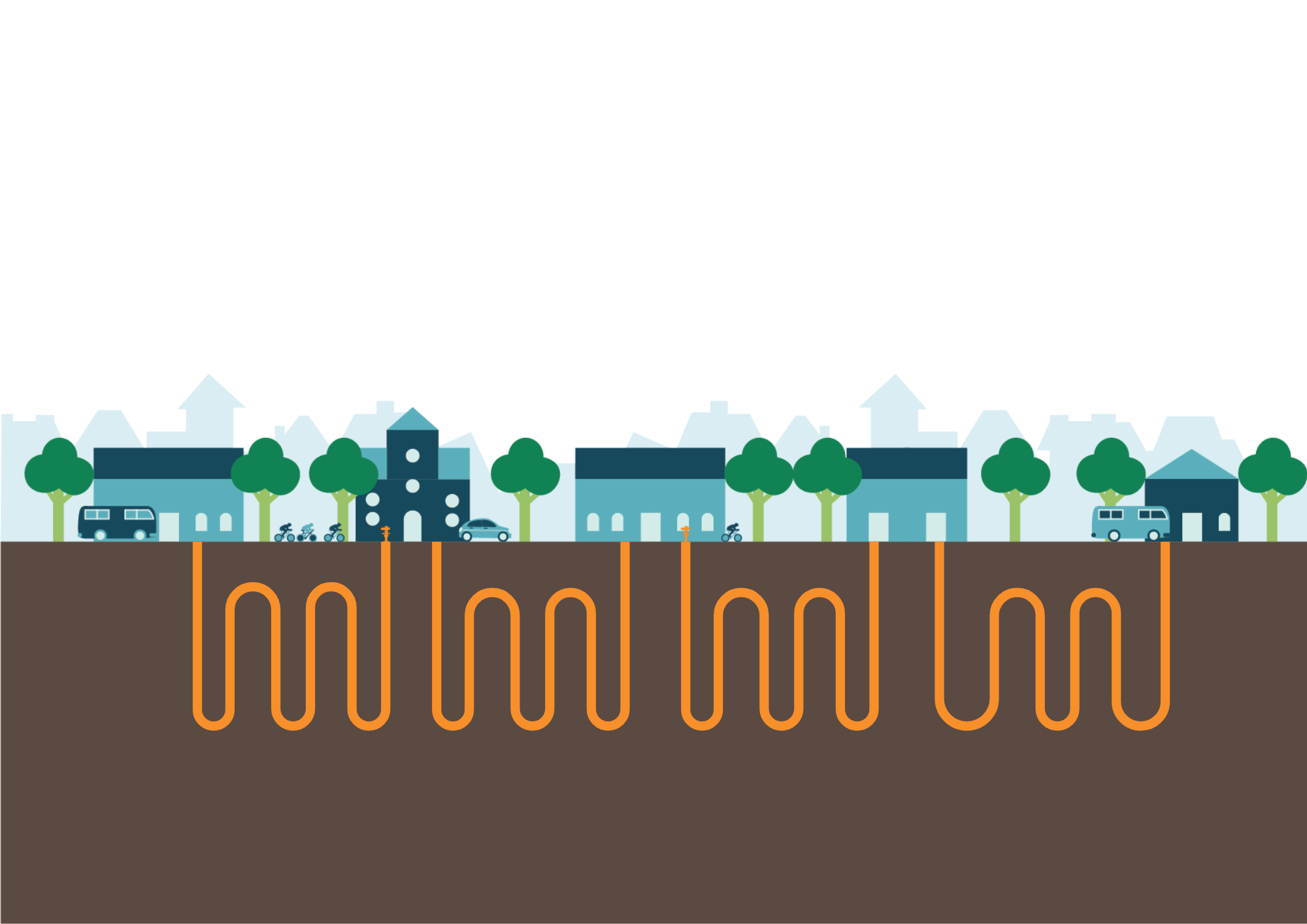 Neighborhood Geothermal Section Graphic